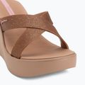 Papuci pentru femei Ipanema High Fashion II Slide brown/glitter/pink 7