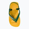 Sandale pentru copii Havaianas Baby Brasil Logo II pop yellow / amazon 6