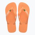 Șlapi Havaianas Brasil Logo peach 10