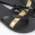Ipanema Kirei negru / auriu flip flop pentru femei 3