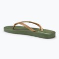 Papuci pentru femei Ipanema Anatomic Brasilidade green/gold 3