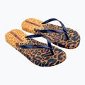 Șlapi pentru femei Ipanema Animal Print VI yellow/pearly blue