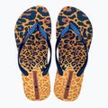 Șlapi pentru femei Ipanema Animal Print VI yellow/pearly blue 2
