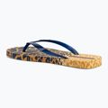 Șlapi pentru femei Ipanema Animal Print VI yellow/pearly blue 3