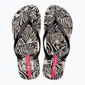 Șlapi pentru femei Ipanema Animal Print VI beige/black/pink 2