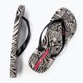 Șlapi pentru femei Ipanema Animal Print VI beige/black/pink 3