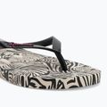 Șlapi pentru femei Ipanema Animal Print VI beige/black/pink 7