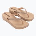 Flip flops pentru femei Ipanema Mesh Chic Plat bej/glitter bej