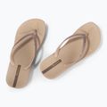 Flip flops pentru femei Ipanema Mesh Chic Plat bej/glitter bej 3