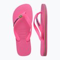 Șlapi Havaianas Brasil Logo Neon pink flux / pink flux 11