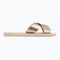 Papuci pentru femei Havaianas Aqua Metallic beige 2