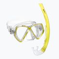 Set de snorkeling pentru copii Mares Combo Zephir Junior yellow/clear