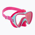 Mască de snorkeling pentru copii Mares Turtle aqua/pink