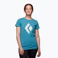 Tricou de alpinism pentru femei Black Diamond Chalked Up albastru AP730052404055LRG1