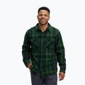 Tricou de trekking pentru bărbați Black Diamond Project Heavy Flannel palm green/anthracite plaid