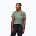 Tricou pentru femei Black Diamond Faded Crop laurel green