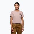 Tricou pentru femei Black Diamond Faded Crop pale mauve