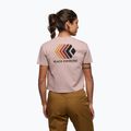 Tricou pentru femei Black Diamond Faded Crop pale mauve 3