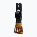 Set de bucle pentru escaladă Black Diamond Hotforge Quickpack Set 6 buc 12 cm amber