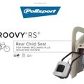 POLISPORT Groovy RS+ scaun de bicicletă pentru copii negru FO 8640700001 8