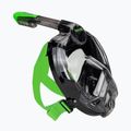 SEAC Libera negru / verde lime negru / verde mască completă pentru snorkelling