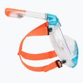 SEAC Libera albastru transparent/portocaliu mască completă pentru snorkelling 3