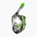 SEAC Magica gri transparent/verde lime mască completă pentru snorkelling