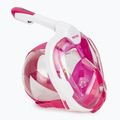 Mască integrală de snorkeling SEAC Magica white/pink