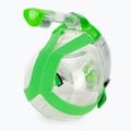 Masca facială completă pentru snorkeling pentru copii SEAC Libera lime transparent/lime 4