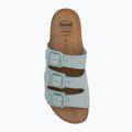 Papuci pentru femei Scholl Rio Wedge Ad Med pale blue 5