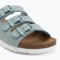 Papuci pentru femei Scholl Rio Wedge Ad Med pale blue 7