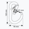 Carabinieră de escaladă CAMP Atom Belay Lock gun metal 5
