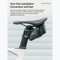 Geantă de bicicletă pentru scaun Rockbros 30130092001 Ecological Saddle Bag WP Compact black/green 2