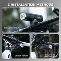 Far de bicicletă față Rockbros 2410008003 Bike Front Light 1500 Lumen black 5