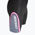 Costum de neoprenare Cressi Playa Shorty 2.5 mm negru/roz pentru femei 9
