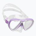 Set de scufundări pentru copii Cressi Rocks Jr Set lilac/white 3