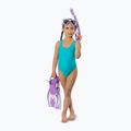 Set de scufundări pentru copii Cressi Rocks Jr Set lilac/white 7