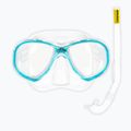Set de snorkeling pentru copii Cressi Perla Jr + Minigringo clear/aquamarine 2