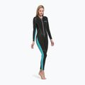 Costum de înot pentru femei Cressi Lido Monopiece 2 mm black/aquamarine
