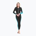 Costum de înot pentru femei Cressi Lido Monopiece 2 mm black/aquamarine 3