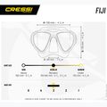 Mască de scufundări Cressi Fiji black/black 6