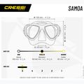 Mască de scufundări Cressi Samoa black/black 6