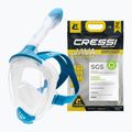 Mască integrală de snorkeling Cressi Java Full Face clear/blue 8