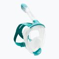 Mască integrală de snorkeling Cressi Java Full Face clear/aquamarine