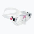Set de scufundare Cressi Marea + Seal Dry Jr clear/pink 2