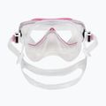 Set de scufundări Cressi Estrella + Seal Dry clear/pink 6