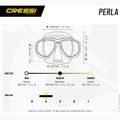Mască de scufundări Cressi Perla black/blue 5