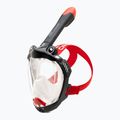Masca facială completă pentru snorkeling pentru copii Cressi Kiddy Full Face Jr black/clear/red 2