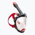 Masca facială completă pentru snorkeling pentru copii Cressi Kiddy Full Face Jr black/clear/red 3