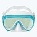 Masca de scufundare pentru femei Cressi Honey 420 UV white/aquamarine/blue/orange 2